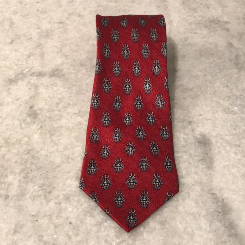Arden Cravats Silk Tie Mens Red Navy‎ Blue Designer Luxury Festival Formal